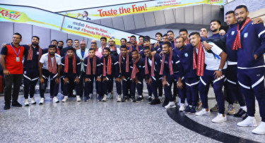 Nat’l football team reach Nepal after flight delay