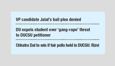 DUCSU polls on 9 Sep cleared