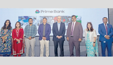 Prime Bank hosts seminar on financial inclusion and youth empowerment at Independent University, Bangladesh (IUB). Nazeem A Choudhury, deputy managing director and head of consumer and SME banking division of the bank, attends the seminar in the capital on Wednesday. Photo: Courtesy