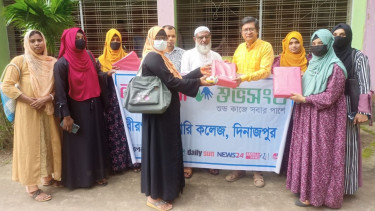 Educational materials distributed among students in Dinajpur