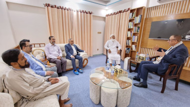 Palestinian ambassador calls on Jamaat ameer