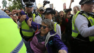 UK police say almost 900 arrests made at Palestine Action demo
