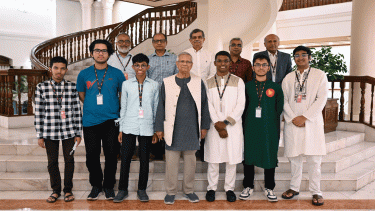 Prof Yunus pledges support for talented students in global Olympiads