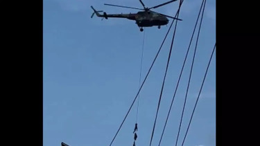 Video: Nepal ministers, family cling to chopper rope to flee protests