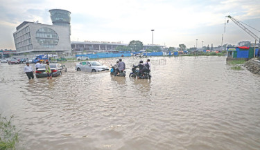 Waterlogging in airport area won’t go away due to mega dev projects: DNCC admin