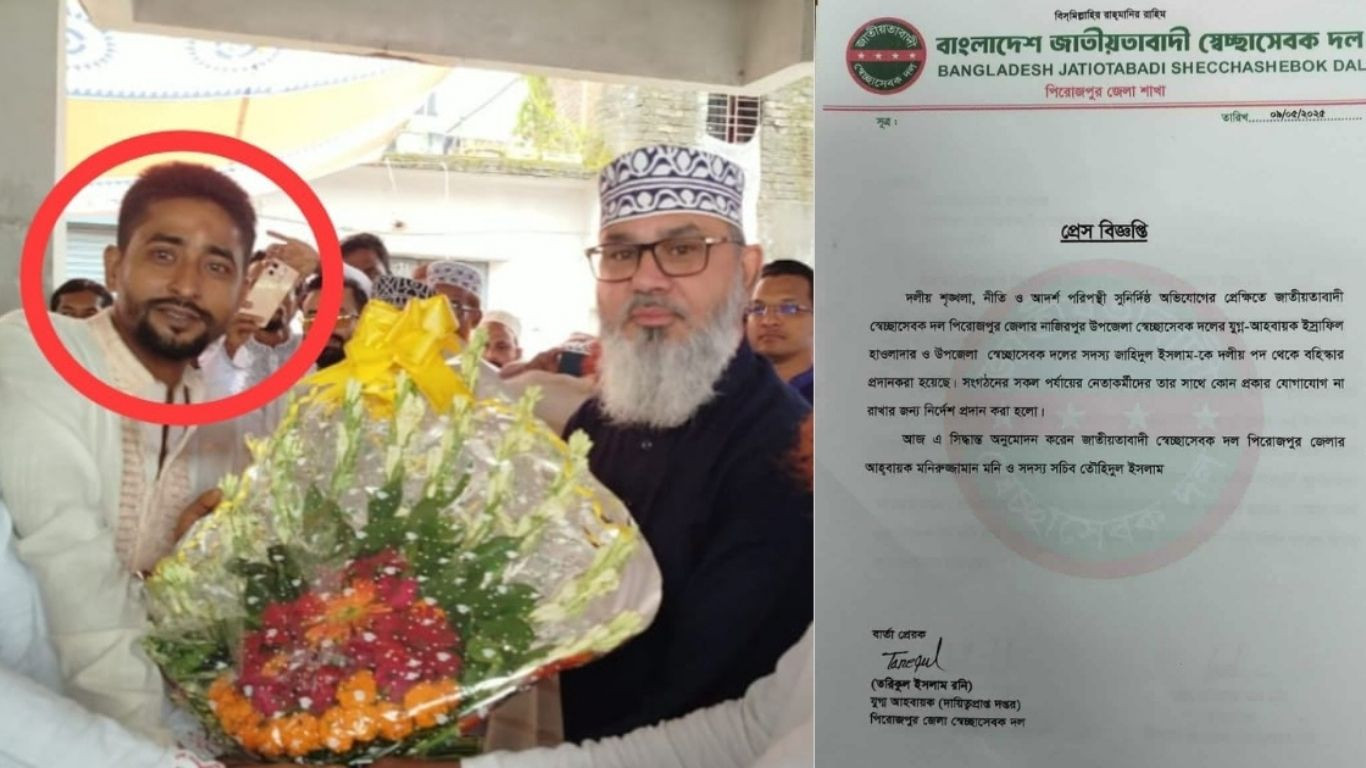 Expelled Swechchhasebak Dal leader joins Jamaat amid ‘extortion allegations’