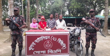 Four held while illegally crossing Goga Border into India: BGB
