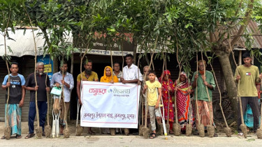 Shuvosangho distributes mango saplings among persons with disabilities in Jashore