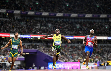 Jamaica's Oblique Seville wins men's world 100m gold