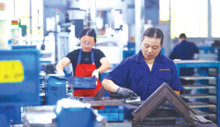Chinese factory, consumer activity slow amid economy struggles