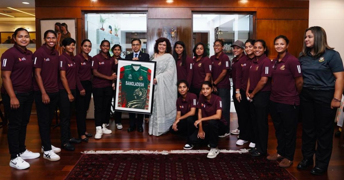 Indian high commissioner holds reception for Bangladesh Women’s Cricket Team