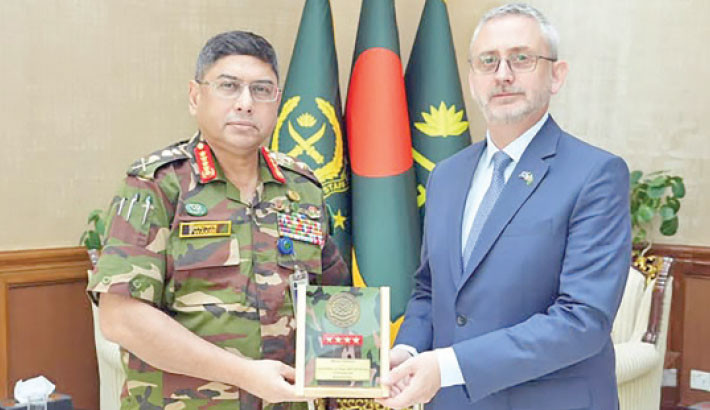 EU ambassador meets Army chief to discuss defence cooperation