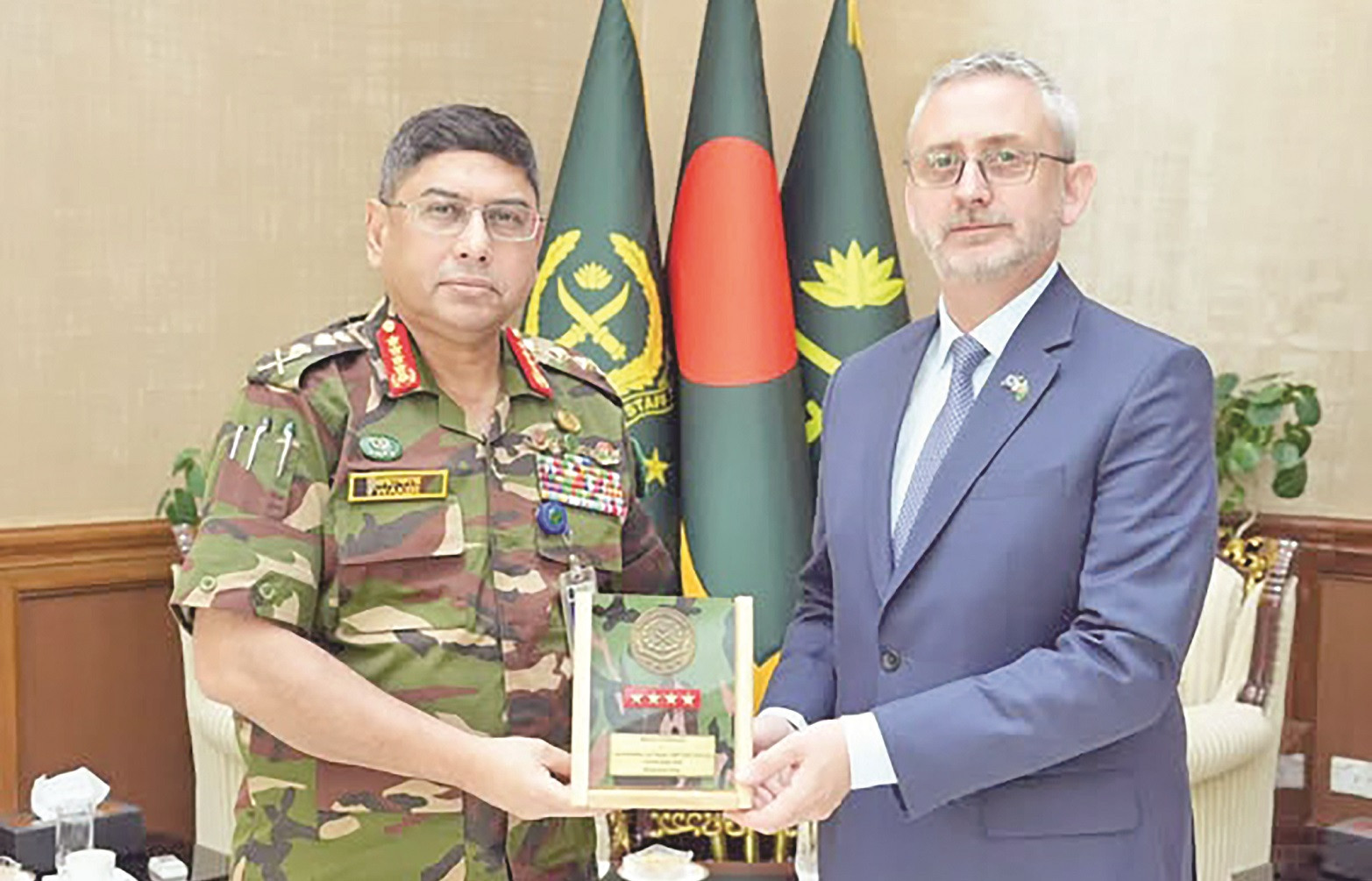 EU ambassador meets Army chief to discuss defence cooperation