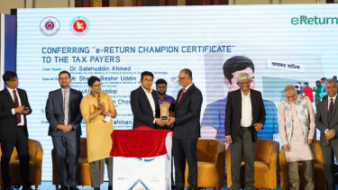 BAT Bangladesh among five other firms awarded e-Return Champion Certificate by NBR