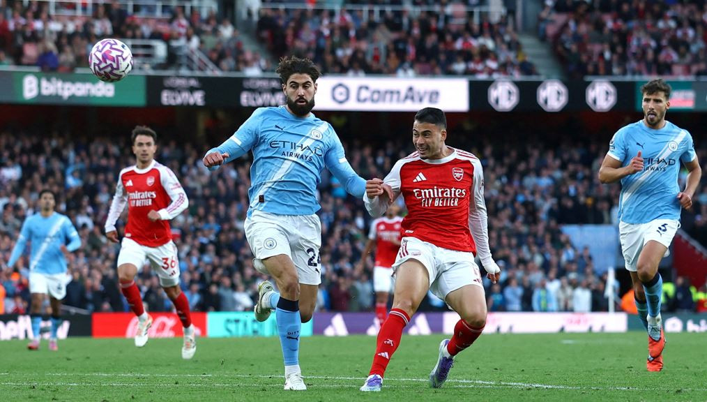 Martinelli snatches late point for Arsenal in 1-1 draw with Man City