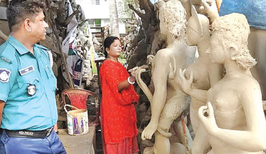 Preparations underway for Durga Puja in Rajshahi