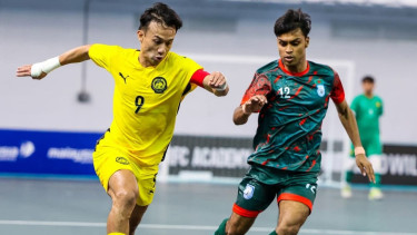Fayed Azim nets historic goal as Bangladesh fall to Malaysia