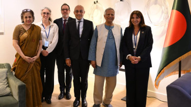 Prof Yunus urges carbon-neutral future for Olympics