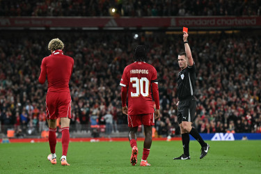 Ekitike apologises to Liverpool fans after 'stupid' red card