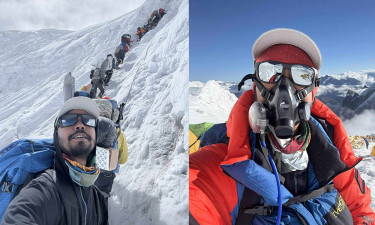 Bangladeshi mountaineer Tamal conquers ‘Manaslu’