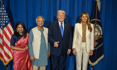 Yunus meets Trump, invites him to visit Bangladesh