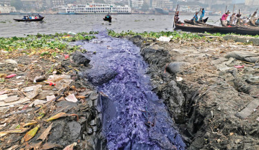 Buriganga remains polluted throughout the year