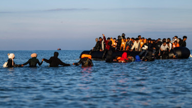 French officials say almost 400 UK-bound migrants rescued