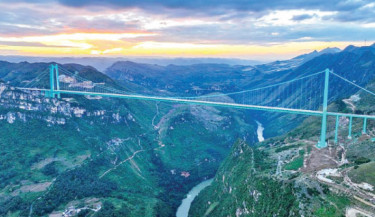 World’s highest bridge opens in China’s mountainous southwest