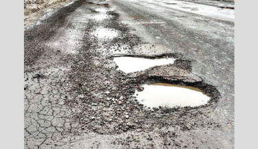 Pothole-ridden highways in Jashore pose fatal risk