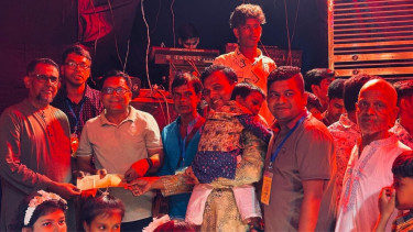 Shuvosangho Chandpur committee exchanges greetings and support during Durga Puja