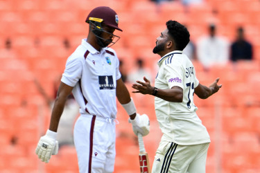 Siraj takes 4-40 as India dominate West Indies in first Test