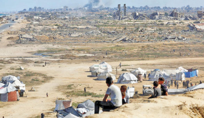 Israel strikes Gaza as Palestinians pin hopes on Trump plan