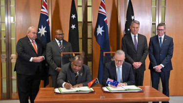 Australia, Papua New Guinea leaders sign defence alliance