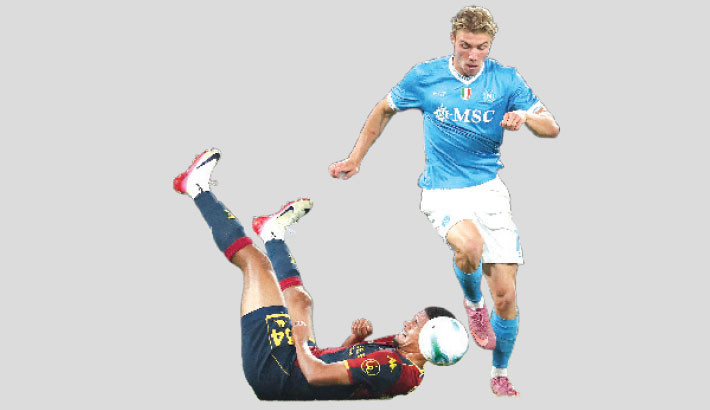 Hojlund fires Napoli into Serie A lead
