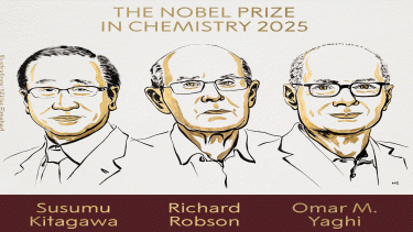 Kitagawa, Robson and Yaghi win 2025 Nobel Prize in Chemistry