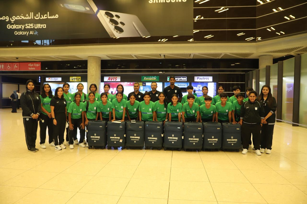 Bangladesh U-17 women’s team arrive in Jordan for AFC Qualifiers