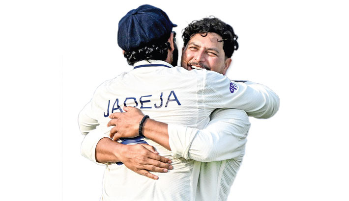 Spinners keep India in command after Gill ton