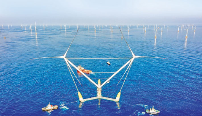 China’s ultra-strong,
hi-tech wind farms absorbing typhoon’s energy
