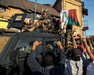 Madagascar army unit claims control, president says power-grab underway
