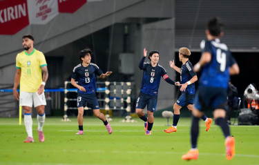 Japan roar back in Tokyo to beat Brazil for first time