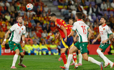 Merino double helps Spain cruise past Bulgaria