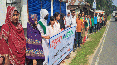 Bashundhara Shuvosangho in Palashbari stands against child marriage, drug abuse