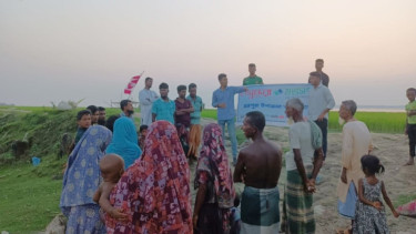 Shuvosangho urges fishermen to stop catching hilsa during peak breeding season in Bhola