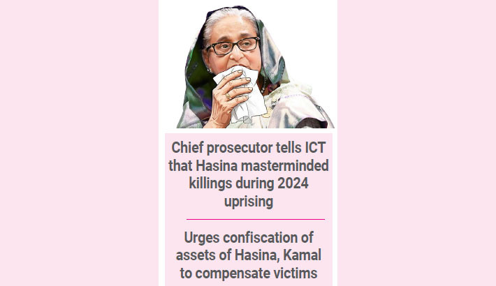 Prosecution seeks death penalty for Hasina over July atrocities