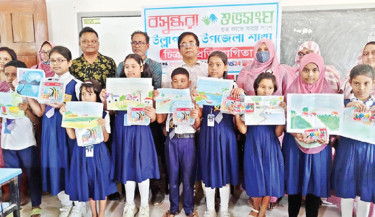 Children art competition in Sirajganj