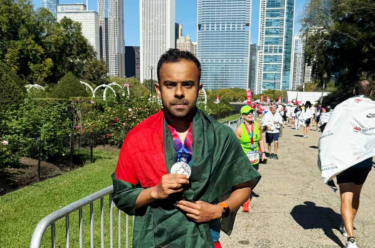 Triathlete Mishu Biswas shines at 2025 Chicago Marathon
