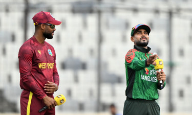 Bangladesh batting after losing the toss, Ankon making debut