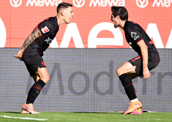 Grimaldo hits brace as Leverkusen beat Mainz