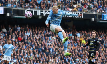 Haaland leads Man City to win over Everton with second-half double