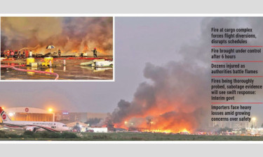 Massive fire hits HSIA